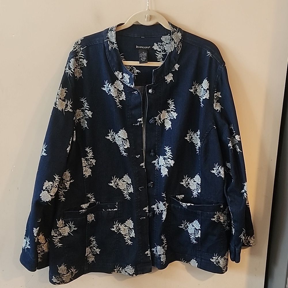 Georgeous Encore jean jacket 1X